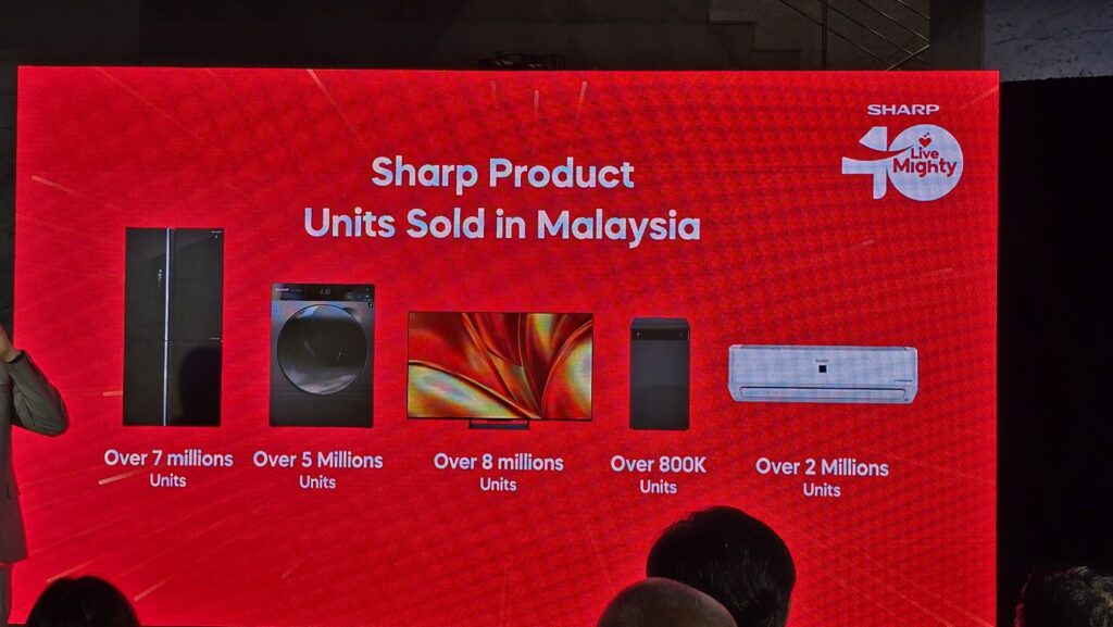 sharp 40 live mighty sales