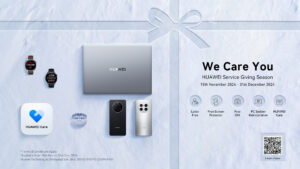 Need a tune-up and glow-up for your HUAWEI phone, tablet or laptop ? The HUAWEI We Care You programme is here with amazing discounts, awesome free gifts worth up to RM129 and more! 4