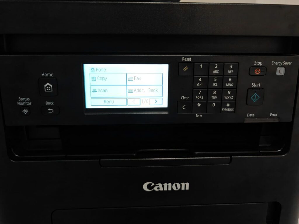 Canon imageCLASS MF275dw Printer Review lcd