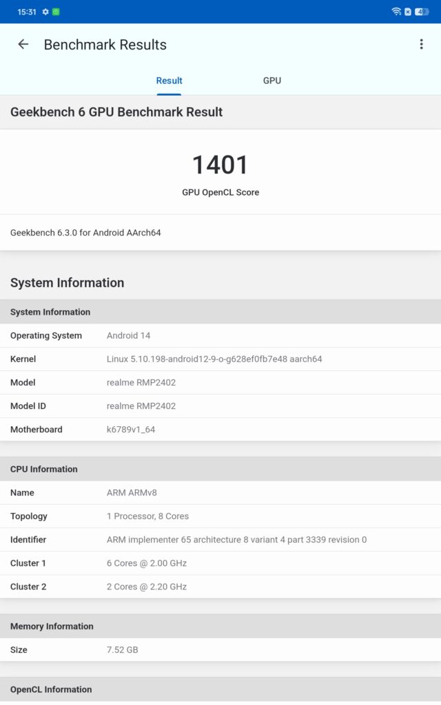 realme Buds T310 and realme Pad 2 Lite review geekbench vkn