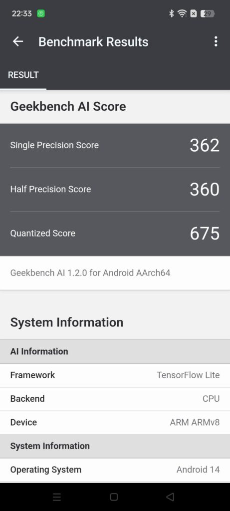 realme C75 review geekbench AI