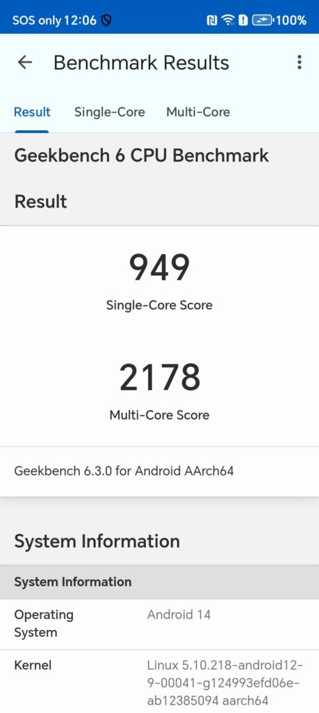 Honor X9c Smart Review geekbench