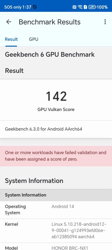 Honor X9c Smart Review geekbench vkn