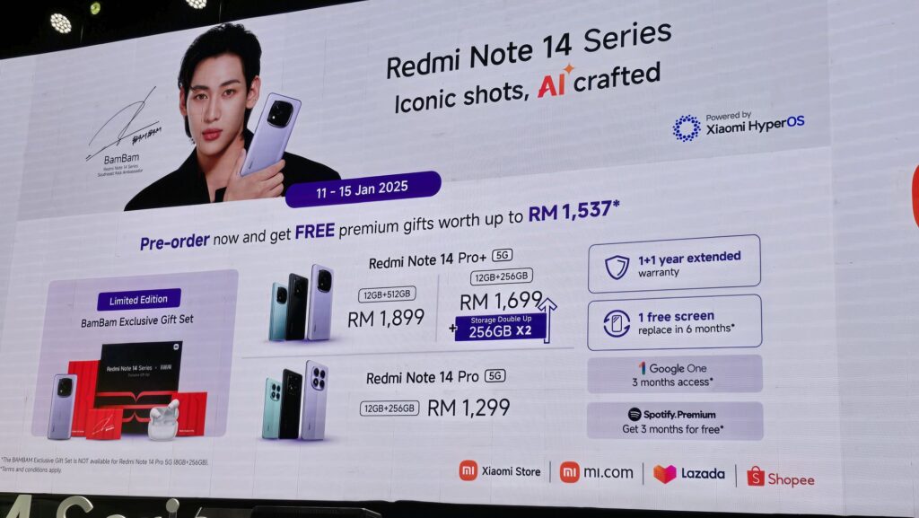 Redmi Note 14 Pro series preorder