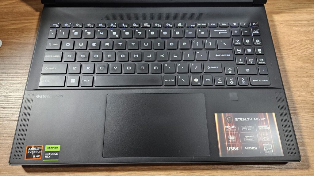 MSI Stealth A16 AI+ A3XV review top