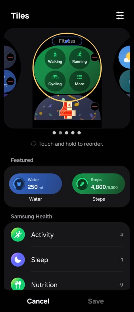 Samsung Galaxy Watch8 Classic Review menu 3