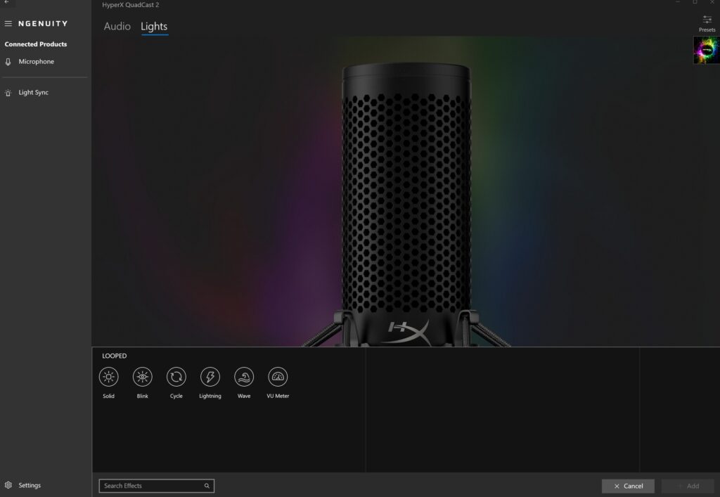 HyperX QuadCast 2 Review rear meter 2