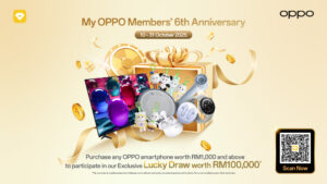 More than RM100,00 in lucky draw prizes up for grabs in OPPO Members 6th Anniversary 10