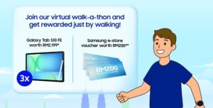 Walk and stand a chance to win a Samsung Galaxy Tab S10 FE in the Jalan Jalan Malaysia challenge 3
