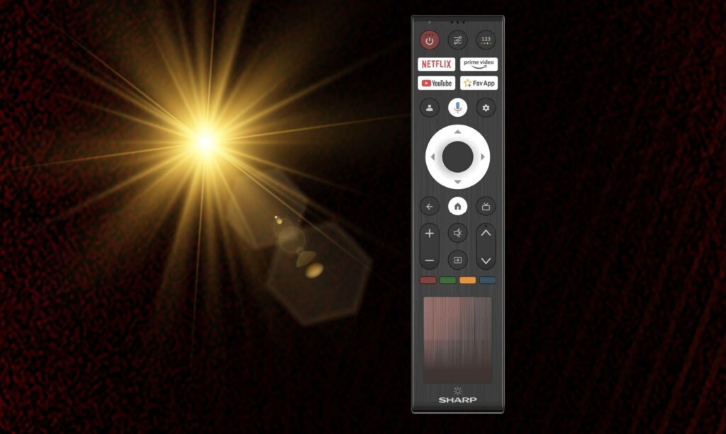SHARP AQUOS QLED 144HZ TV solar remote