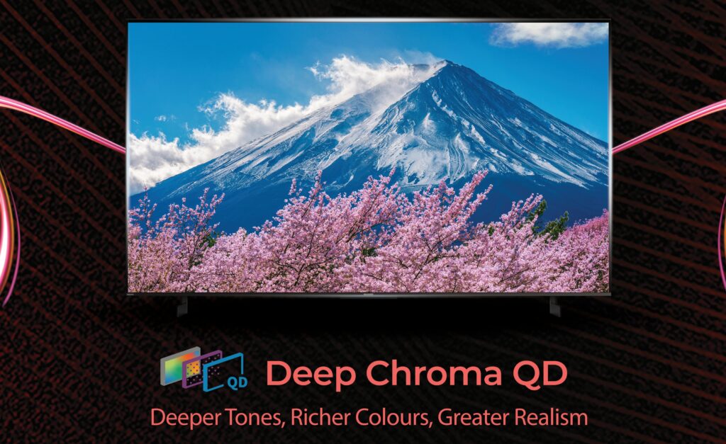 SHARP AQUOS QLED 144Hz TVs deep chroma qd