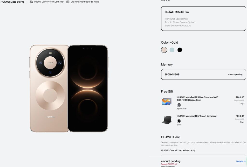 huawei mate80 pro preorder