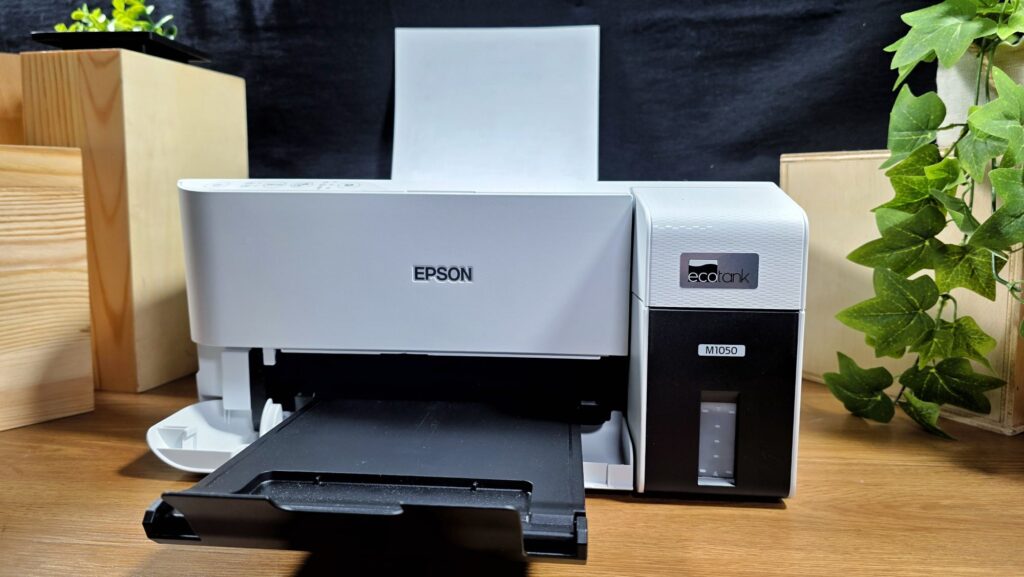 Epson EcoTank M1050 Review - Budget Mono Ink Tank Printer Done Right 10 Epson EcoTank M1050 Review front