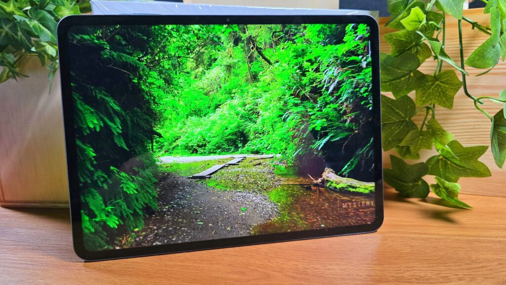 realme Pad 3 Review angled screen