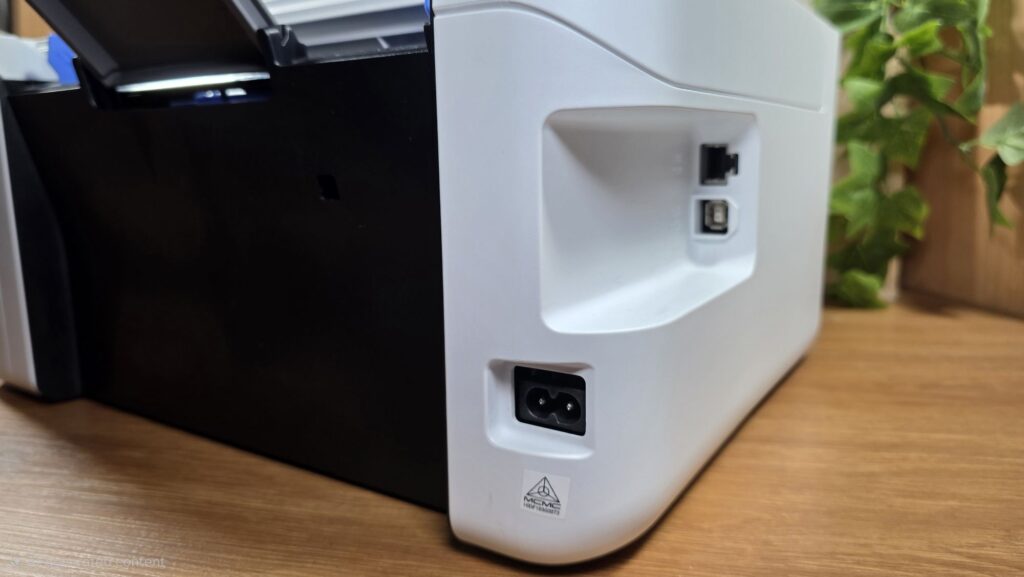 Epson EcoTank M1050 Review - Budget Mono Ink Tank Printer Done Right 5 Epson EcoTank M1050 Review rear
