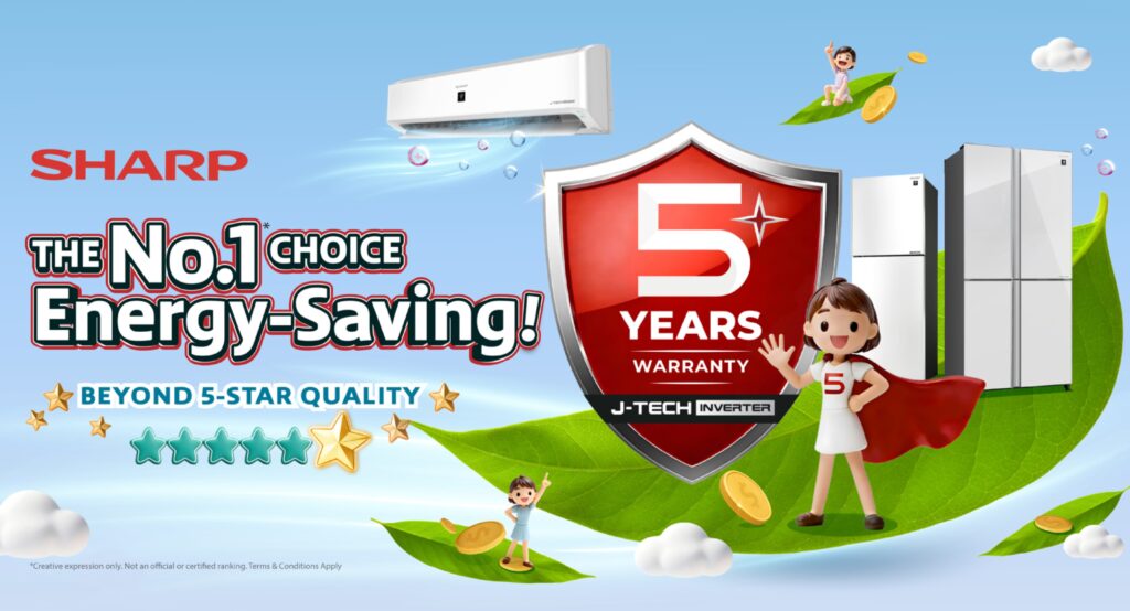 How SHARP J-Tech Inverter Tech-Equipped Fridges and Air Conditioners Save Energy, Time and Money in Malaysian Homes 1