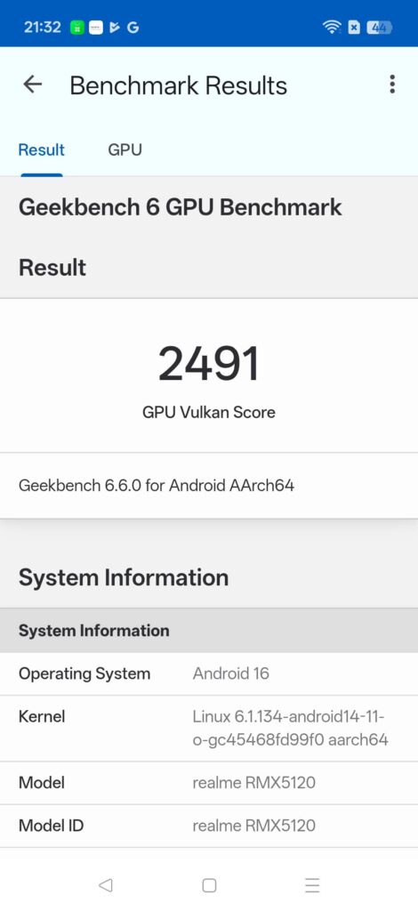 realme 16 Pro Review gb6 2