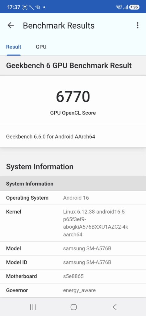 Samsung Galaxy A57 Review gb6 2