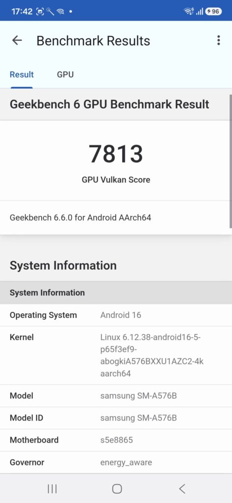 Samsung Galaxy A57 Review gb6 3