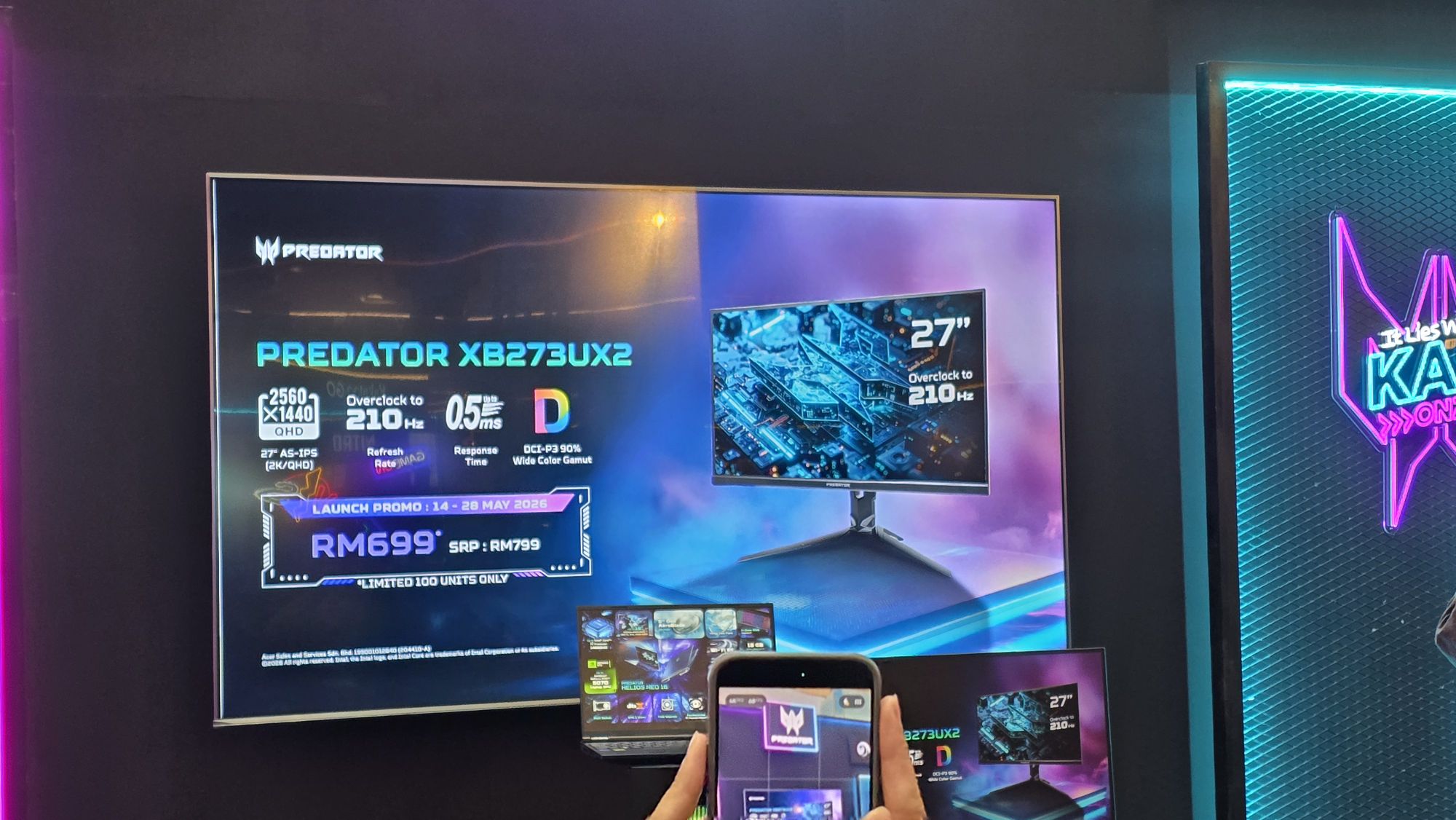 acer kasi onz roadshow 2026 monitor