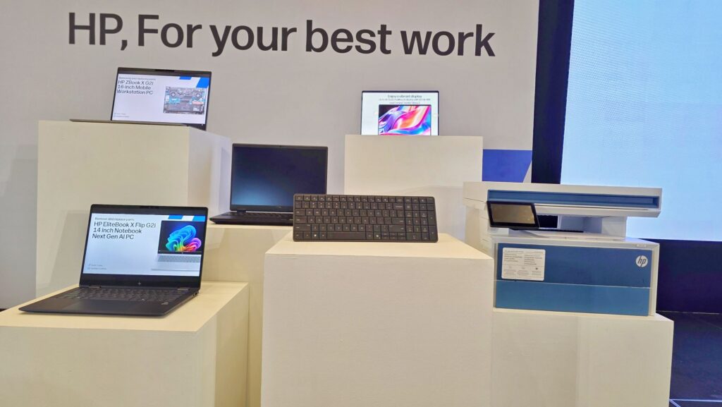 HP EliteBoard G1a AI PC and HP elevate 2026 artt