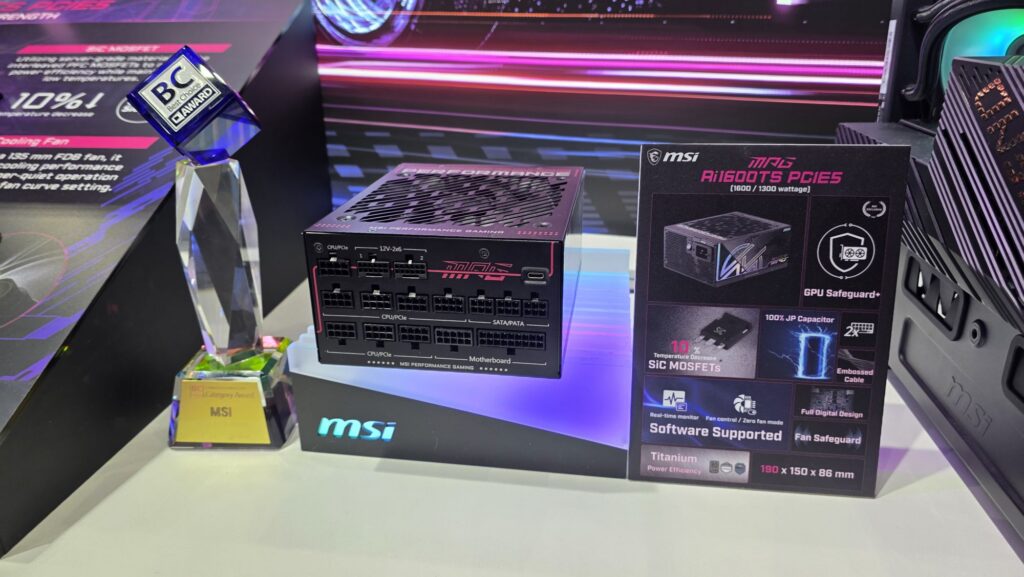 MSI MPG Ai TS PCIe5 power supply