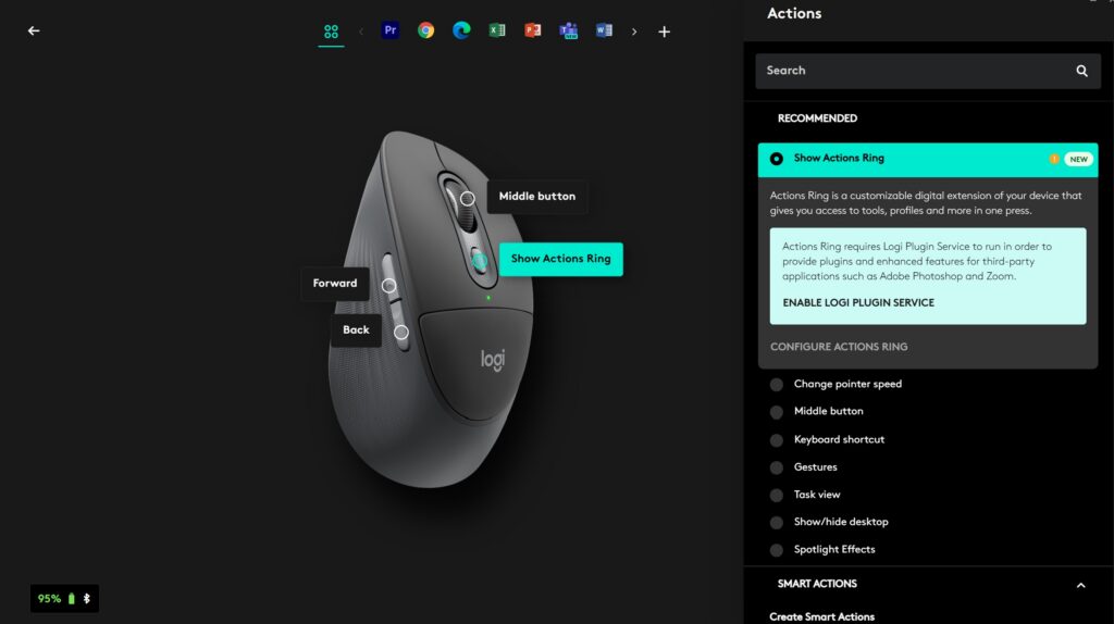 Logitech Signature Comfort Plus M850 L review actiosn ring 2