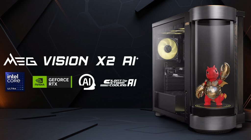 Computex 2026 - MSI MEG Vision X2 AI+ is the world’s first gaming desktop with an Agentic AI Companion 2 MSI meg vision x2 AI plus art