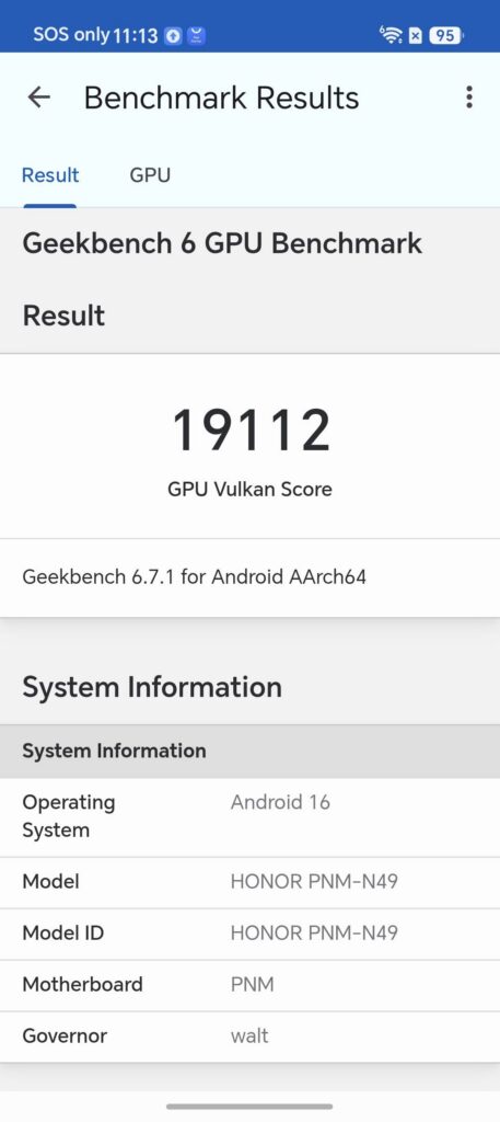 Honor Magic V6 Review gb6 2