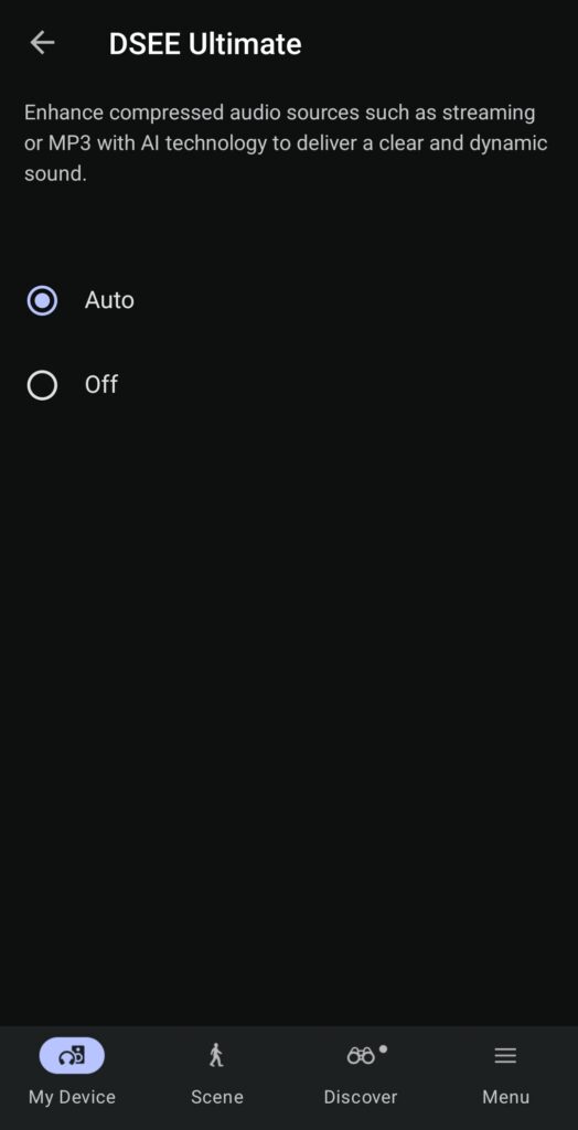 Sony 1000X The Collexion Review app eq 2