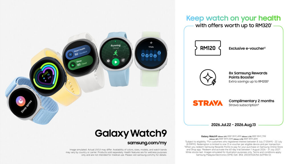 Samsung Galaxy Watch9 Malaysia preorder