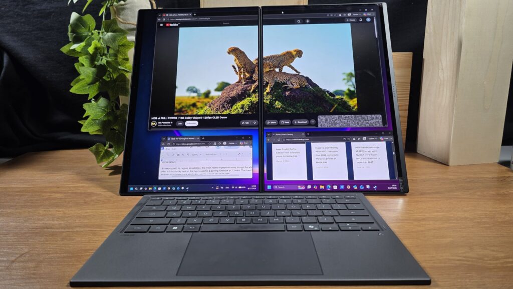 Asus Zenbook DUO UX8407 Review - Dual Display Laptop for 2026 with Panther Lake Doubles Up For The Win 9