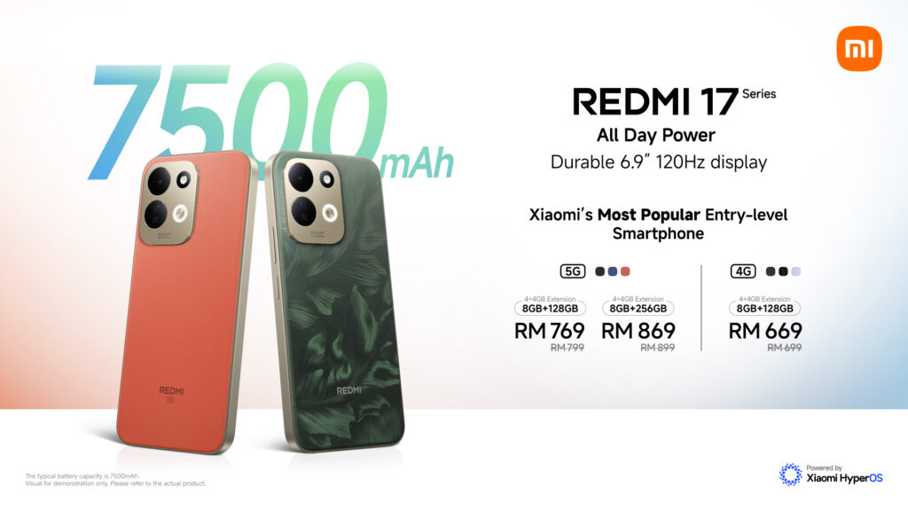 New Redmi 17 series launched in Malaysia with durable displays and huge batteries from RM669 5 REDMI 17 SERIES PRICE KV