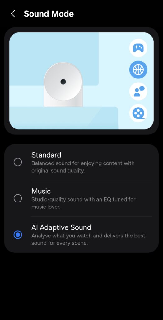 Samsung Music Studio 5 Review menu