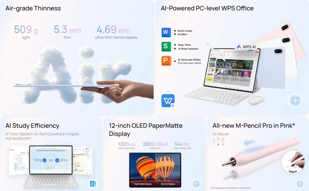 huawei matepad air specs