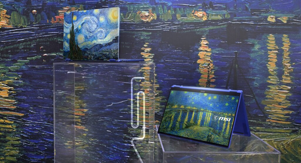 MSI Prestige 14 Flip AI+ Vincent van Gogh Edition a23