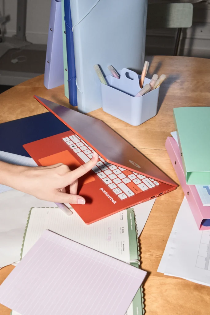 Acer resurrects Packard Bell brand with new DotBook laptop, a vinyl turntable, speakers and more with startling orange colourways 2 Packard Bell_DotBook_Lifestyle-02