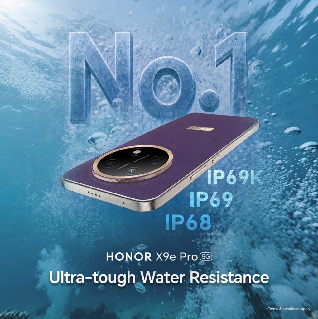 honor x9e pro water rating