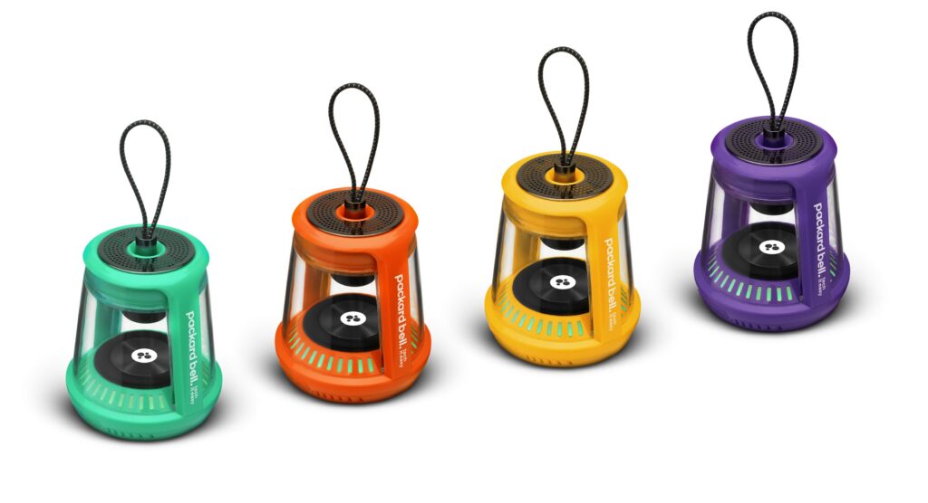 Acer resurrects Packard Bell brand with new DotBook laptop, a vinyl turntable, speakers and more with startling orange colourways 3 packard bell speakers