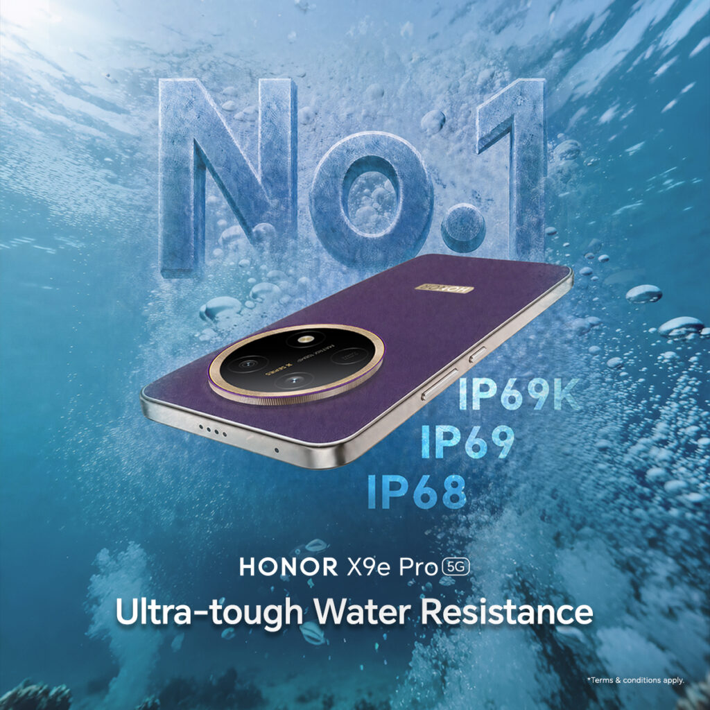 HONOR X9e Pro No.1 Water Resistance - with wording